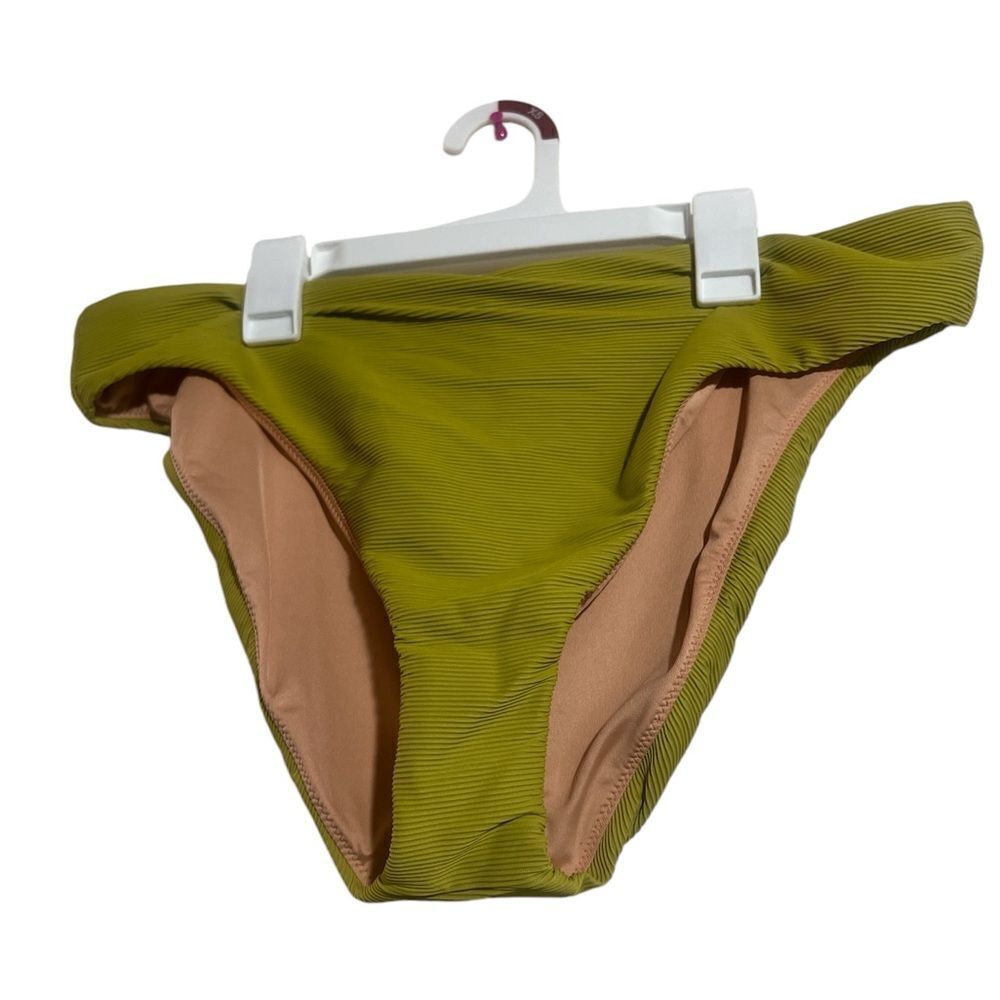J crew Ribbed high-rise cheeky bikini bottom